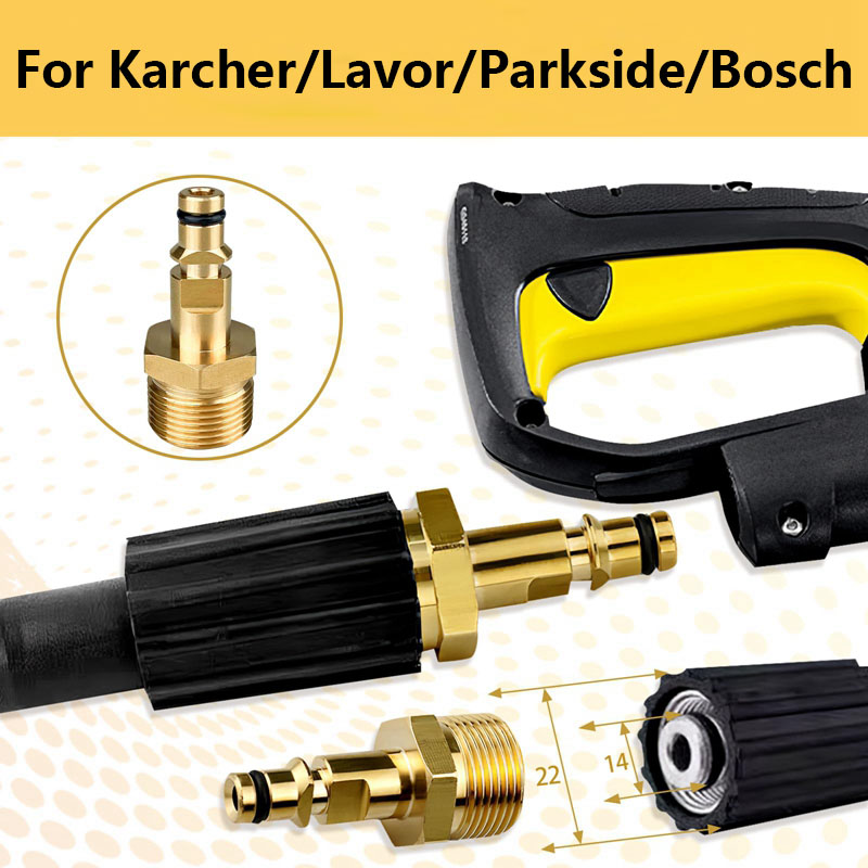 Compression Fitting Brass - Adaptador de lavadora de alta pressão
